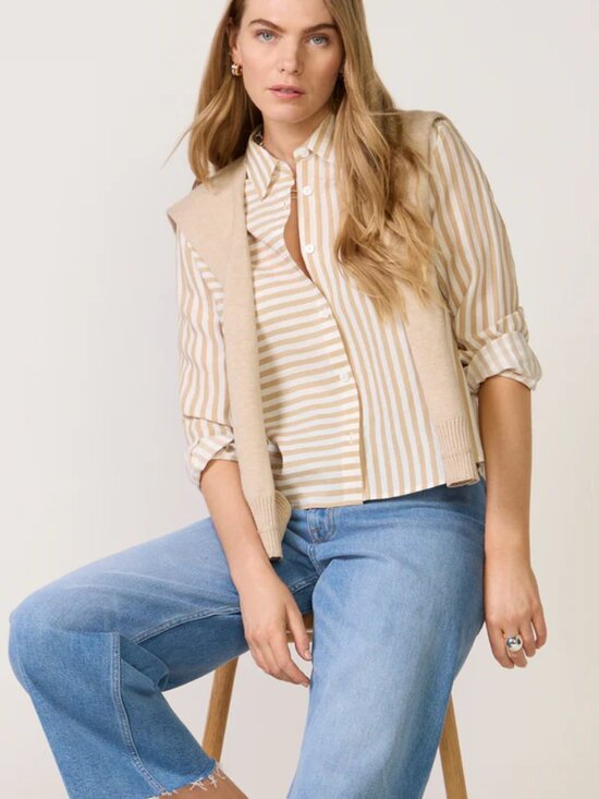 LNA Tops - EVEREVE LNA Bondi Button Up Shirt Medium